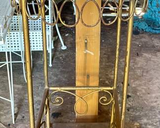 ANTIQUE WROUGHT IRON STOOL