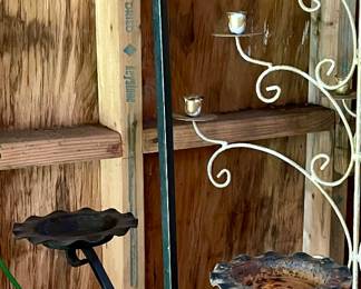 ANTIQUE WROUGHT IRON CANDLESTICK