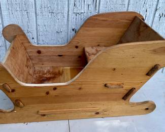 LARGE HAND-MADE SLEIGH