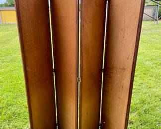 WOODEN 4-PANEL SCREEN