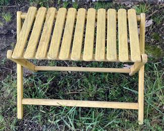 ANTIQUE "TAKE-ALONG" FOLDING TABLE