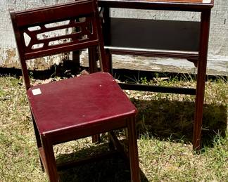 ANTIQUE CHAIR AND DESK
