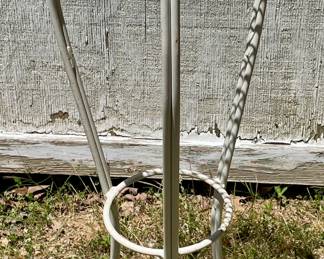 ANTIQUE WROUGHT IRON PLANT STAND