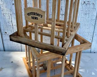 NEWSPAPER RECYCLING CAGES