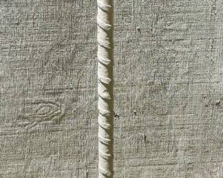 ANTIQUE WICKER TORCHIERE PLANT VASE