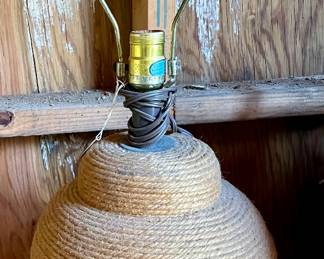 JUTE ROPE GINGER JAR LAMP