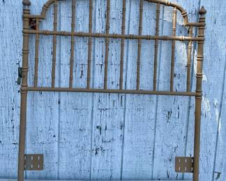 ANTIQUE WROUGHT IRON HEADBOARD                       (2-AVAILABLE)