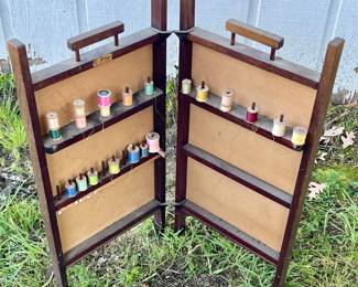 ANTIQUE THREAD STORAGE SCREEN