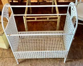 ANTIQUE METAL QUILT RACK