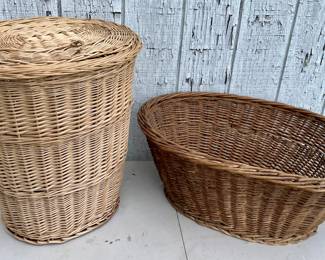 WICKER HAMPER, BASKET