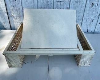 ANTIQUE WICKER LAP/BED TRAY
