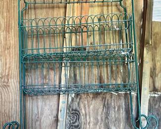 VINTAGE WIRE STORAGE/SHELF