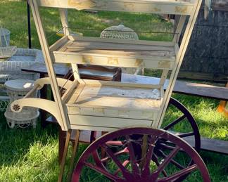 VINTAGE STOCKING DISPLAY CART