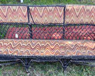 ANTIQUE WICKER SOFA