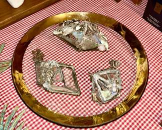 Hand crafted stained glass sun catchers, (2 of 3 have SOLD)