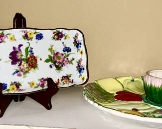 Rectangular tray, chip& dip set