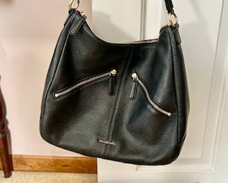 Vera Bradley, black leather purse