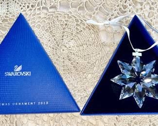 Swarovski crystal 2013 ornament in box
