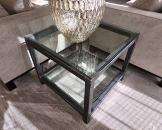 Matching End Tables 24" x 24" x 20.5"h. In excellent condition!