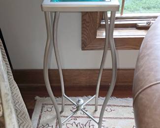 Heavy, metal plant stand