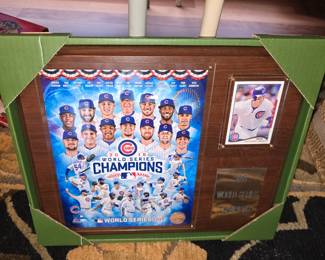 Chicago Cubs 2016 Baseball World Series Champions plaque