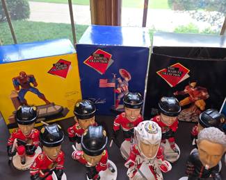 The Marvel Collection Ltd. Ed 7.5" John Romita Figurines: Amazing Spider-Man, Captian America, Wolverine . 