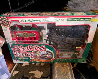 The North Pole Express Battery Operated Christmas Train Set