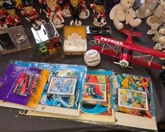 Comic Books. Ertl Model Bi-Plane and more