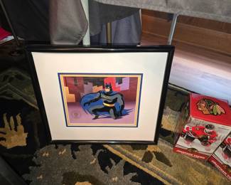Batman animated series Production Used framed animation cel