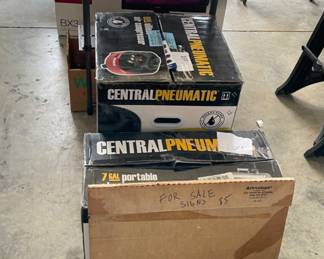 Air compressors, blower, table saw