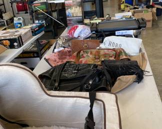 Doggie car seat- purses - griddle- misc