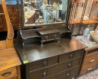 English Oak Dresser w/ Mirror