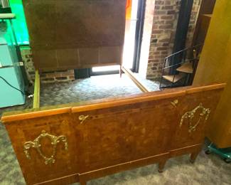 Beautiful French Bed w/ Brass Ormalu