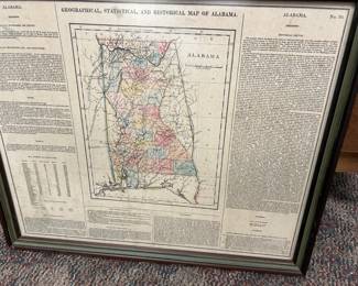 Vintage Map of Alabama