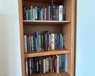 3 bookshelves and large selection of books
