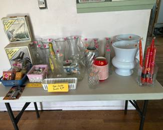 Vases and candles