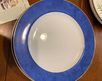 Bernadaud Nuage Bleu dinner plates