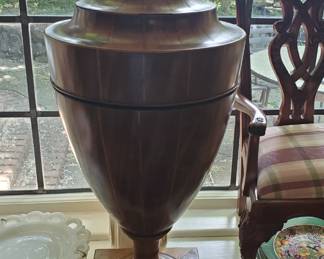 Antique cutlery box in the desired urn shape