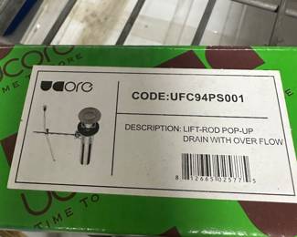 Sink drain— never used. 