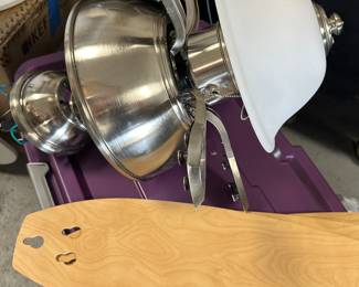 Ceiling fan. Cool off this summer by replacing a ceiling lamp with this beauty. 