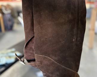 Lady’s leather riding chaps. Small- size 4-6. 