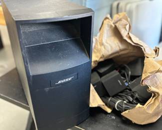 Bose surround sound system with woofer 