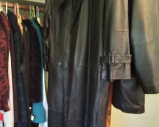 Leather coat