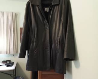 Leather coat