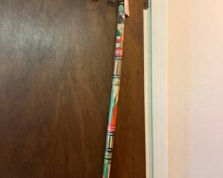 Painted cane from Central America