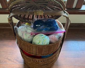 Basket of yarn