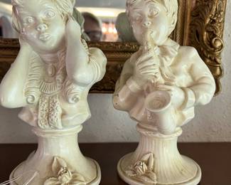 Vintage Boy & Girl Bust Sax Vaughn Kendrick
