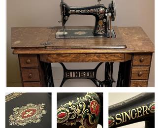Vintage Singer Treadle Sewing Machine 