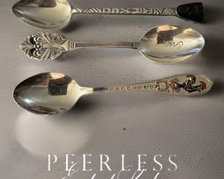 Various Sterling Silver Collector Spoons 