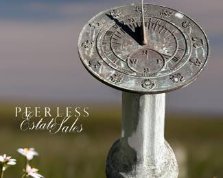 Bronze Zodiac Sundial on concrete base - Bid #23